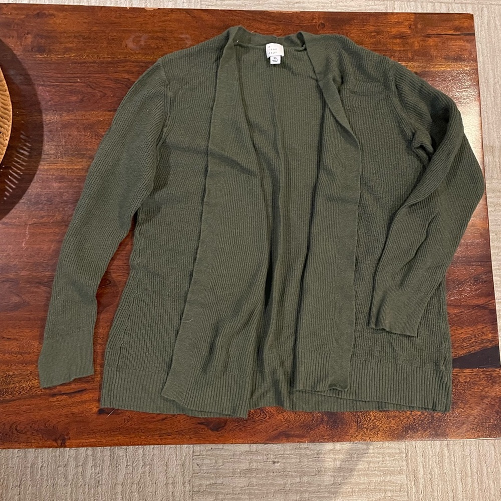 olive green sweater